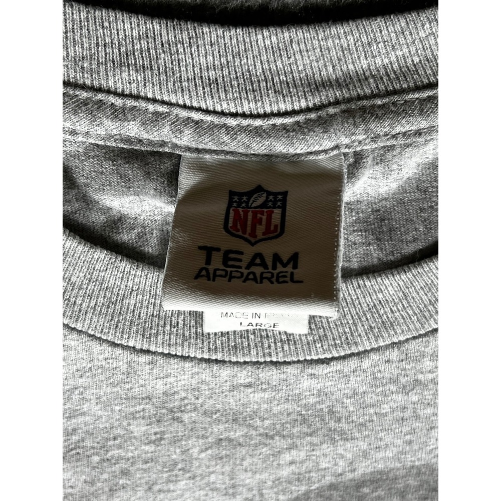 NFL Team Apparel Pittsburgh Steelers Wave That Towel Gray Graphic T-Shirt Mens L - Picture 4 of 8